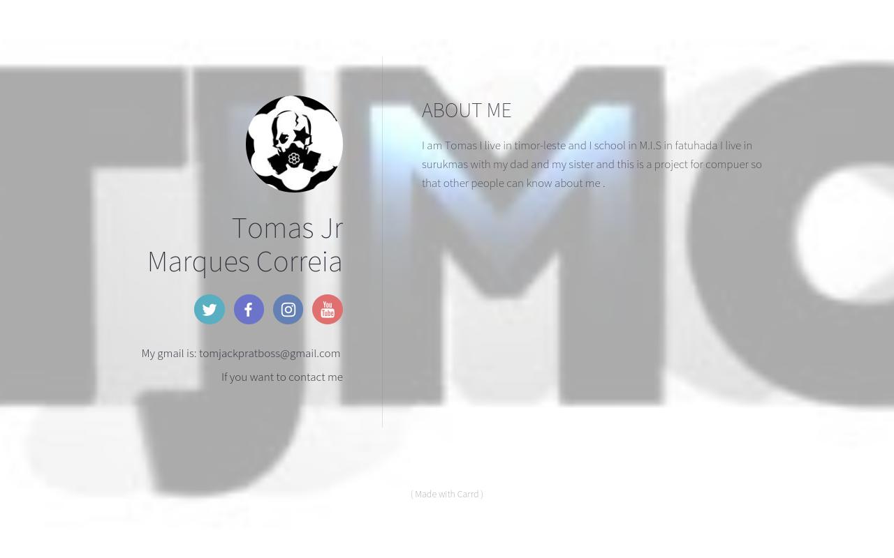 Carrd profile picture for @tomas